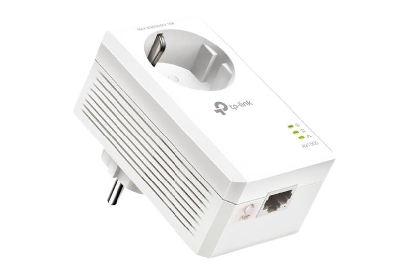Tp-link Powerline Tl-pa7017p Av1000 Gigabit Passthrough Powerline-adapter Kan Sluttes Til Vægstik