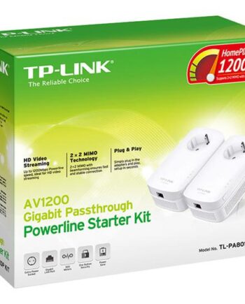 Tp-link Tl-pa8010p Kit Starter Kit Powerline-adapter Kan Sluttes Til Vægstik