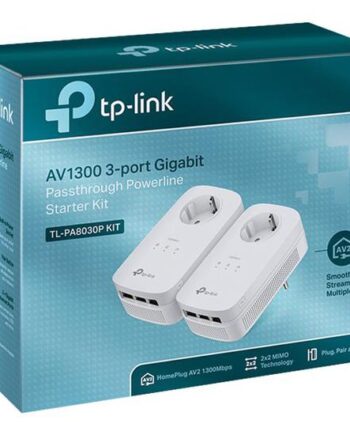 Tp-link Tl-pa8030p Kit Starter Kit Powerline-adapter Kan Sluttes Til Vægstik