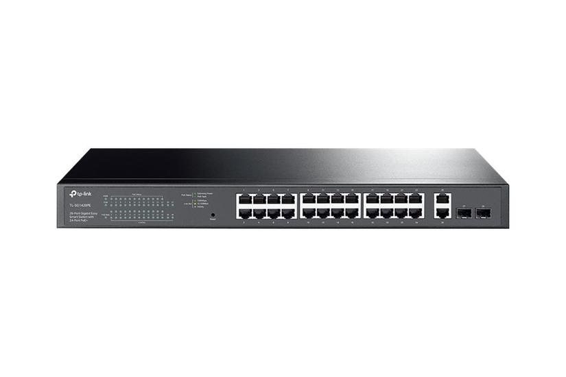 Tp-link Tl-sg1428pe Switch 28 Porte Smart Monterbar På Stativ