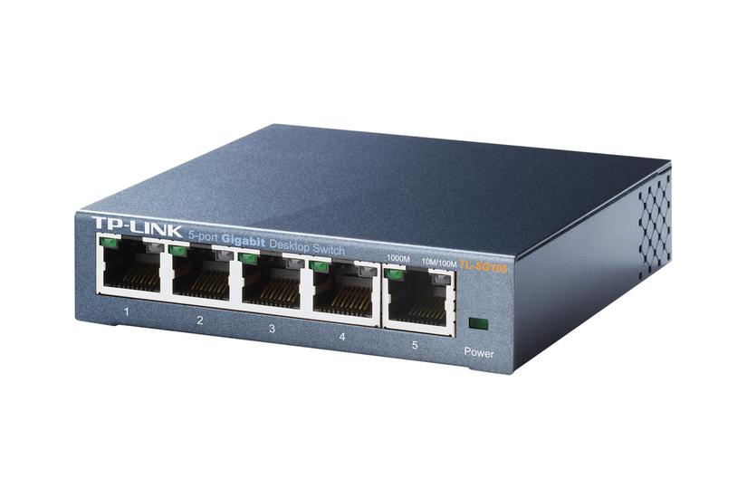 Tp-link Tl-sg105 -port Metal Gigabit Switch Switch Porte Ikke Administreret
