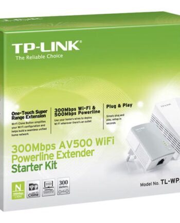Tp-link Tl-wpa4220kit Av500  -port Wifi Powerline Adapter Starter Kit Powerline-adaptersæt Wi-fi Kan Sluttes Til Vægstik