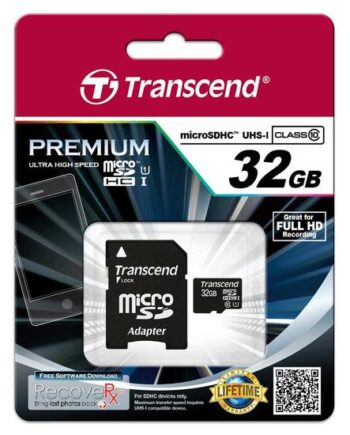 Transcend Flashhukommelseskort 32 Gb Microsdhc