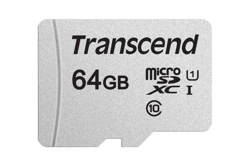 Transcend 300s Flashhukommelseskort 64 Gb Microsdxc