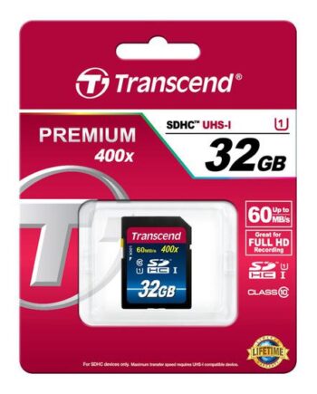 Transcend Sdhc Class 10 Uhs-   Premium  Flashhukommelseskort 32 Gb Sdhc Uhs-