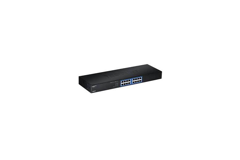 Trendnet Teg S16g Switch 16 Porte Monterbar På Stativ Taa-kompatibel