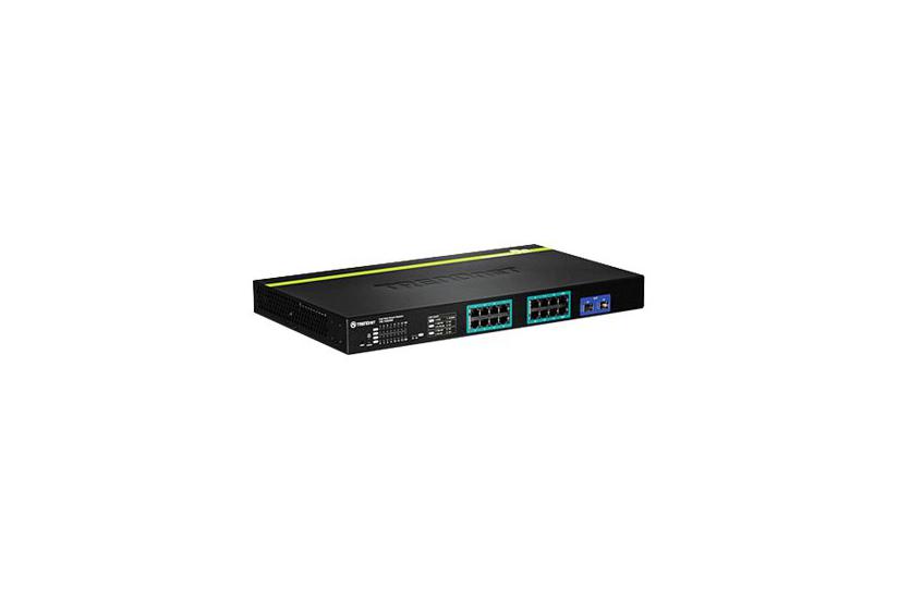 Trendnet Tpe 1620ws 16-port Gigabit Web Smart Poe Switch Switch 16 Porte Administreret Monterbar På Stativ Taa-kompatibel