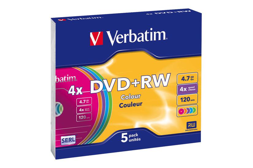 Verbatim Colours Dvd Rw Gb Lagringsmedie