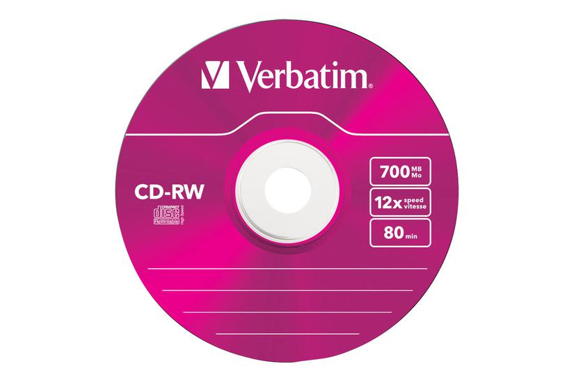 Verbatim Datalifeplus Hi-speed Cd-rw 700 Mb Lagringsmedie