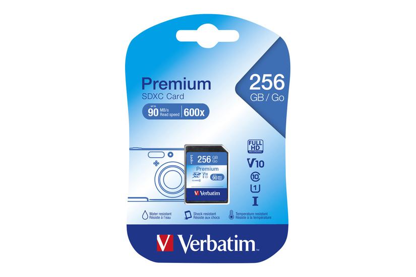 Verbatim Premium Flashhukommelseskort 256 Gb Sdxc Uhs-