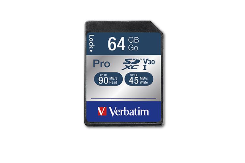 Verbatim Pro Flashhukommelseskort 64 Gb Sdxc Uhs-