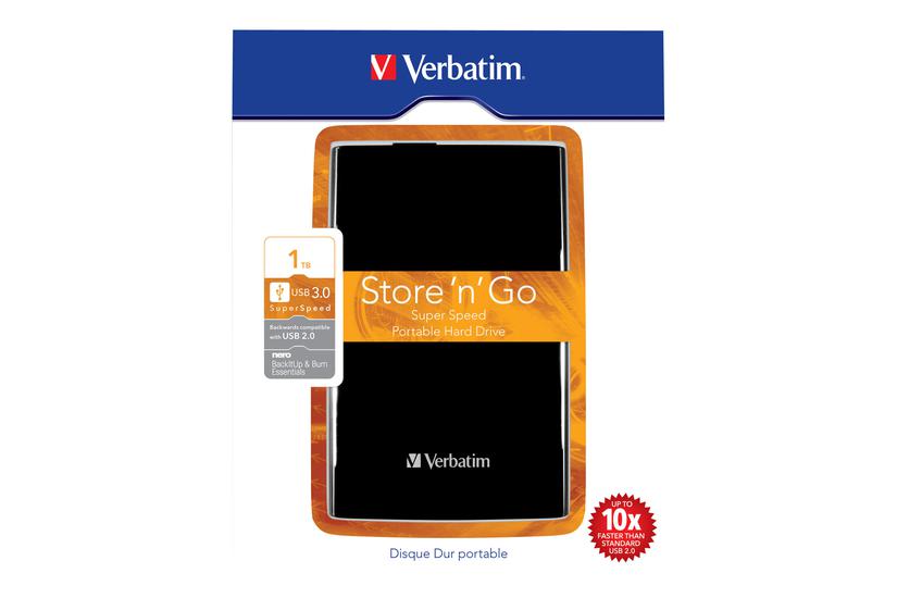 Verbatim Store Go Portable Tb Ekstern Hdd 5400 Rpm Usb