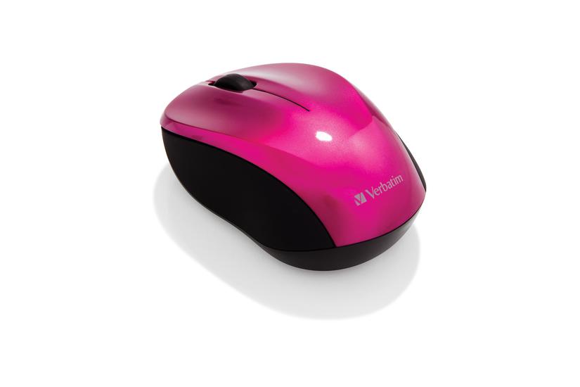Verbatim Wireless Mouse Go Nano Mus Rf Hot Pink