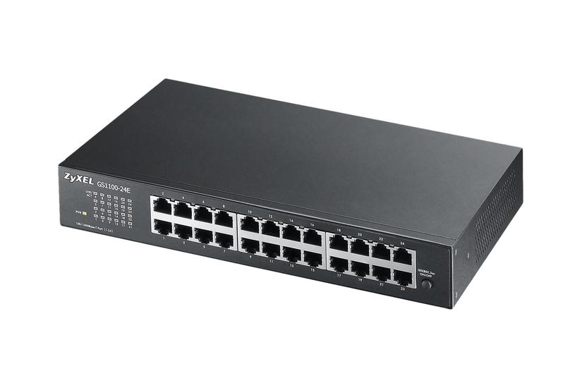 Zyxel Gs-1100-24e Switch 24 Porte Ikke Administreret Monterbar På Stativ