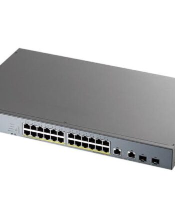 Zyxel Gs1350-26hp Switch 24 Porte Smart Monterbar På Stativ