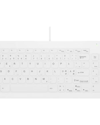 Active Key Ak-c7012 Tastatur Kluddesinfektion Qwerty Pan Nordic Hvid Indgangsudstyr