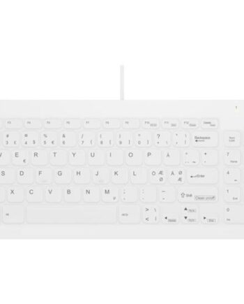 Active Key Ak-c7012 Tastatur Kompakt  Hygiejne  Fuld Forseglet  Ip68 Qwerty Pan Nordic Hvid Indgangsudstyr