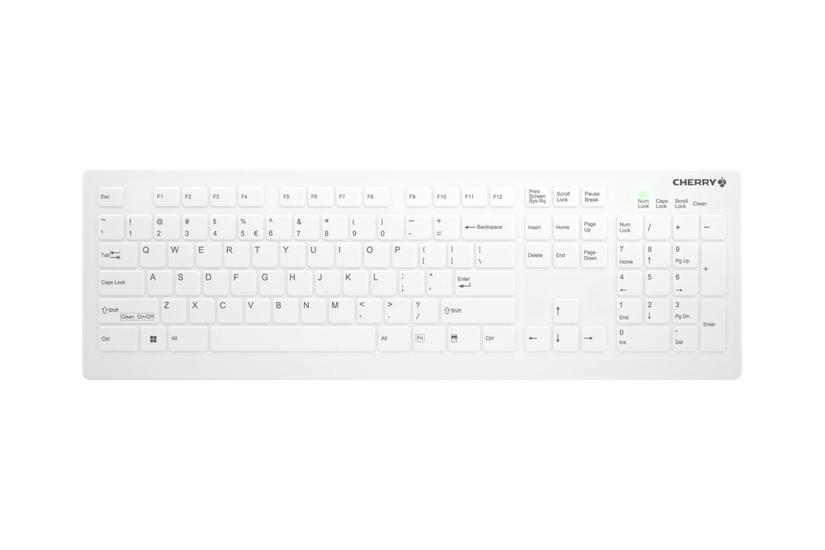 Active Key Ak-c8112 Tastatur Medicinsk 100 Full Size Qwerty Pan Nordic Hvid Indgangsudstyr