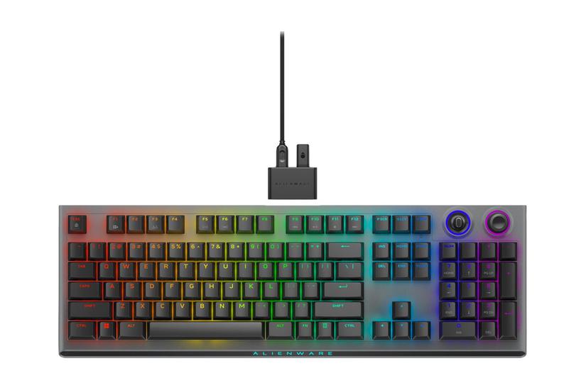 Alienware Tri-mode Aw920k Tastatur Qwerty Usa Dark Side Of The Moon Indgangsudstyr