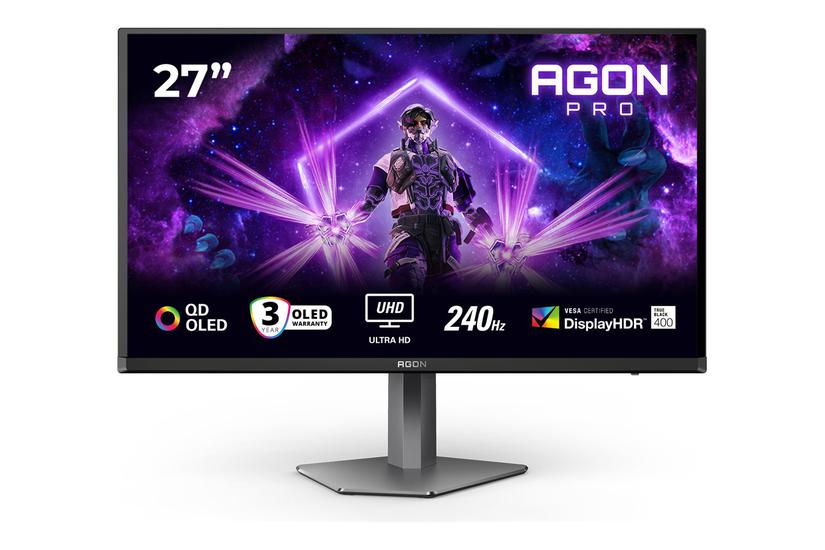 Aoc Agon Pro Ag276uzd Skærm 27 Vesa Adaptive-sync 5ms 3ms 03ms 4k Uhd 3840x2160 Ved 160hz