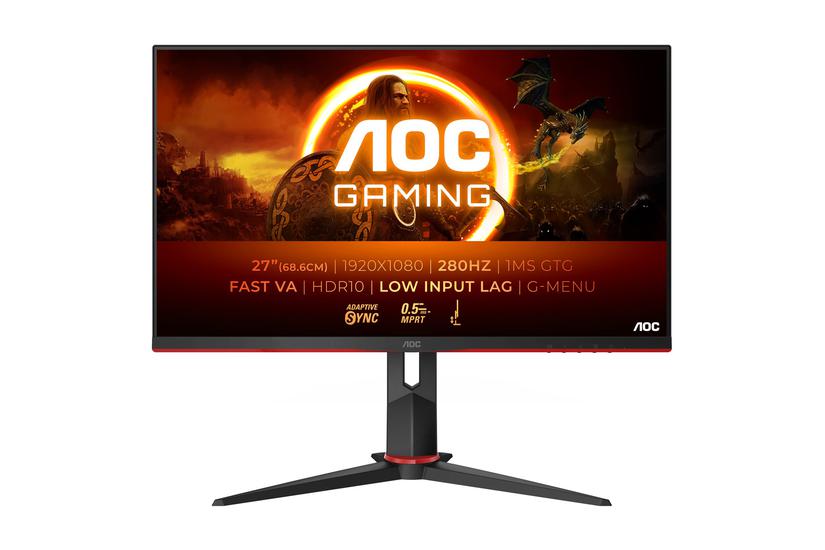 Aoc Gaming 27g2zn3 Bk Skærm Wled 27 Amd Adaptive-sync Va 1ms 5ms Full Hd 1920x1080 Ved 280hz