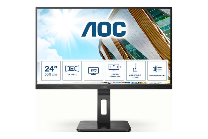 Aoc Pro-line 24p2qm Skærm Wled 24 Va 4ms Full Hd 1920x1080 Ved 75hz