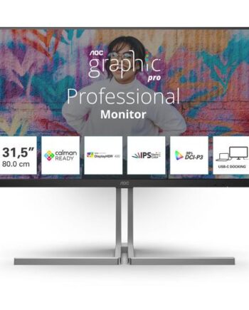 Aoc U32u3cv Skærm Wled 32  Amd Adaptive-sync Nano Ips 4ms 4k 3840x2160 Ved 60hz