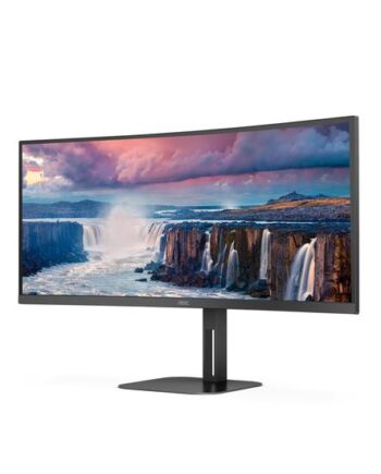 Aoc Value-line Cu34v5c Bk 23 Skærm Wled 34  Amd Freesync Va 4ms 1ms Wqhd 3440x1440 Ved 100hz