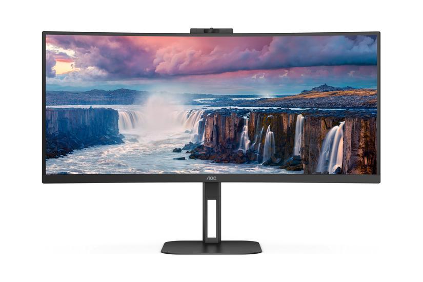 Aoc Value-line Cu34v5cw Bk Skærm Wled 34 Amd Freesync Va 4ms 1ms Wqhd 3440x1440 Ved 100hz
