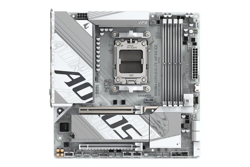 Aorus B850m Elite Wifi6e Ice Bundkort Micro Atx Socket Am5 Amd B850