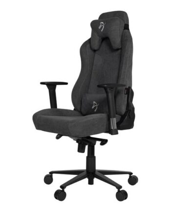 Arozzi Vernazza Soft Fabric Gaming Stol Sort  Mørkegrå
