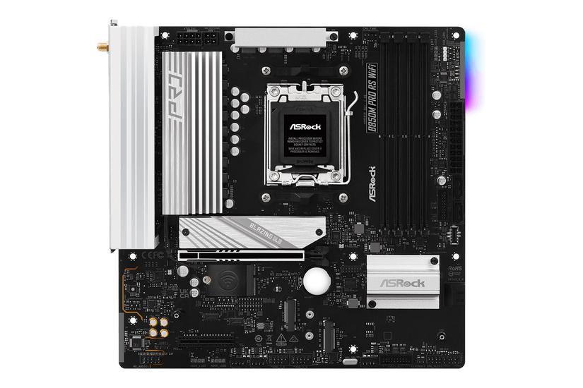 Asrock B850m Pro Rs Wifi Bundkort Micro Atx Socket Am5 Amd B850