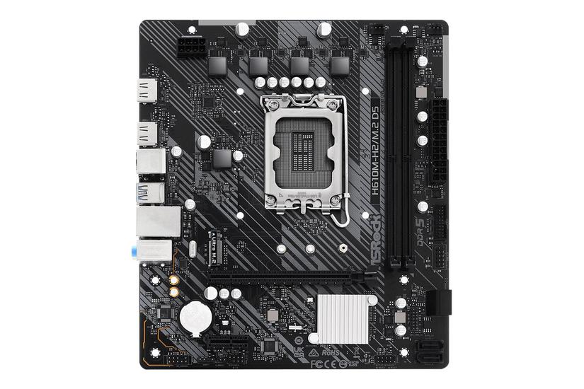 Asrock H610m-h2 D5 Ddr5 Micro Atx Bundkort Lga1700