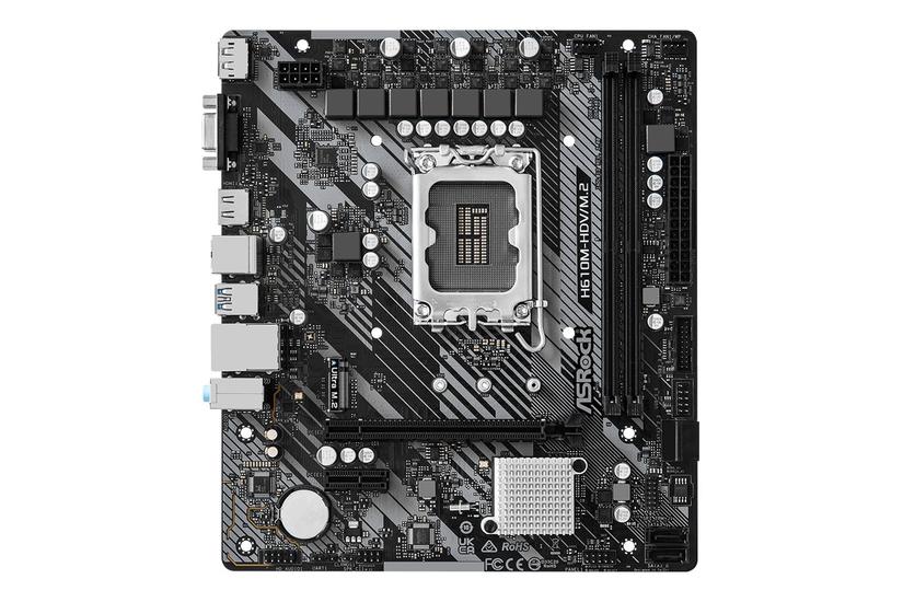 Asrock H610m-hdv Bundkort Micro Atx Lga1700 Sokkel H610