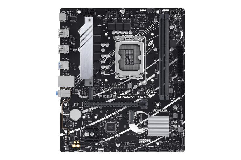 Asus Pro B760m- D4 Bundkort Micro Atx Lga1700 Sokkel B760