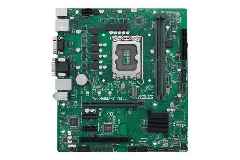 Asus Pro H610m- D4-csm Bundkort Micro Atx Lga1700 Sokkel H610