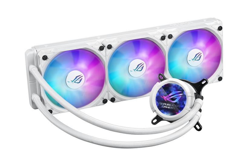 Asus Rog Strix Lc Iii 360 Argb Lcd White Edition Processors Flydende Kølesystem