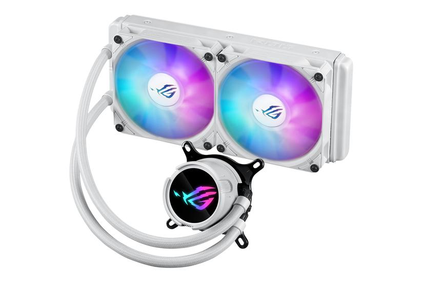 Asus Rog Strix Lc Iii 240 Argb White Edition Processors Flydende Kølesystem