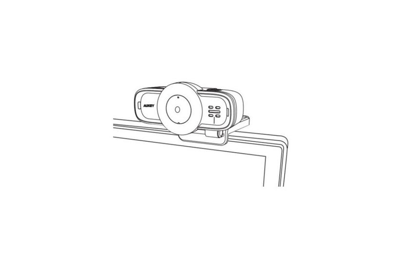 Aukey Pc-lm3 Webcam Farve Mp 1920 1080 1080p Audio Usb 264 Mjpeg