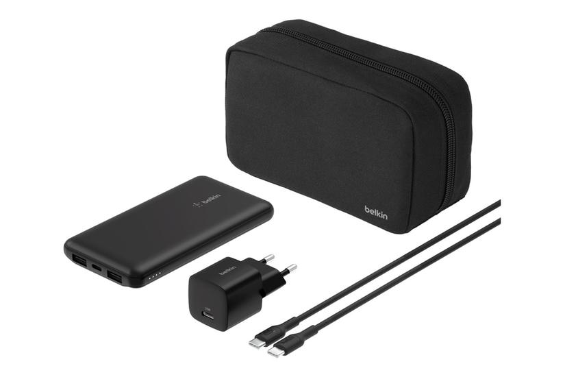 Belkin Boostcharge Powerbank Ac-strømadapter 24 Pin Usb- Usb Med Zippered Pouch Case