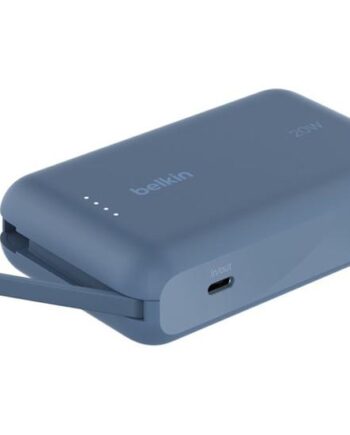 Belkin Boostcharge Powerbank Med Integreret Kabel 24 Pin Usb-  20 Watt