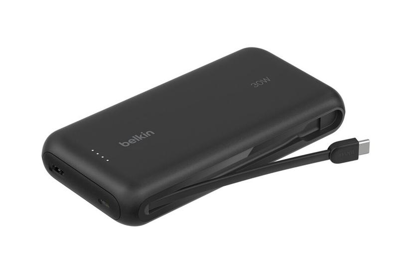 Belkin Boostcharge Powerbank Med Integreret Kabel Usb- Usb 30 Watt