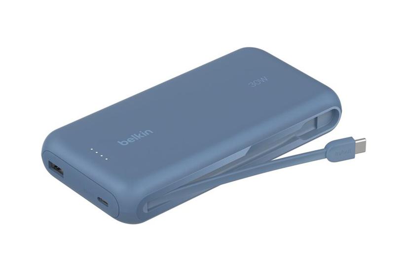 Belkin Boostcharge Powerbank Med Integreret Kabel Usb- Usb 30 Watt