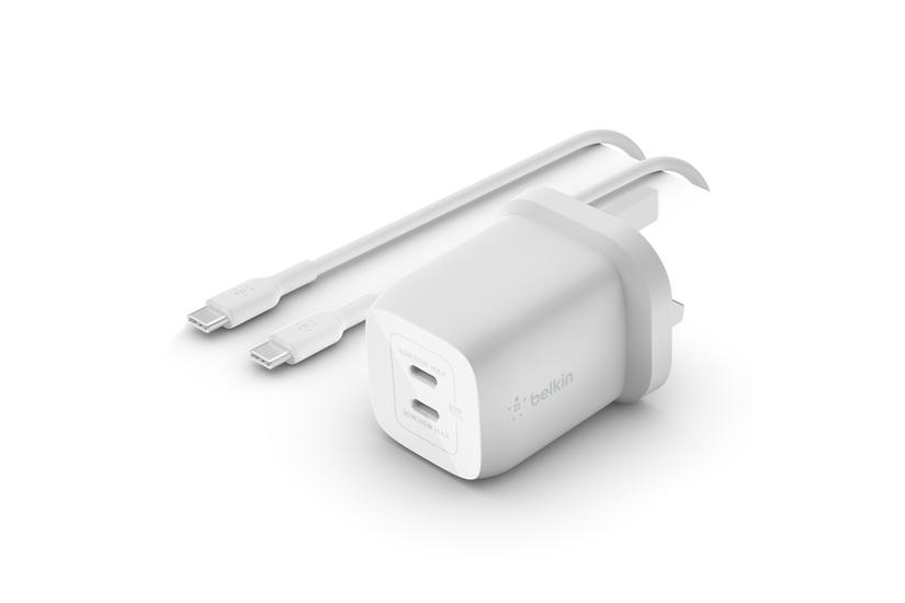 Belkin Boostcharge Pro Gan Strømforsyningsadapter Pps Og Gan-teknologi Usb- 65 Watt