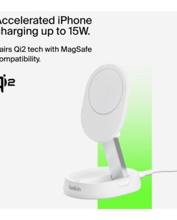 Belkin Boostcharge Pro Trådløs Opladningsstander Magnetisk  Konverterbar  Med Qi2 15 Watt