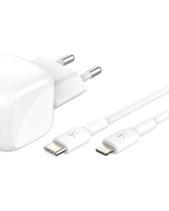 Belkin Boostcharge Strømforsyningsadapter Kompakt 24 Pin Usb-  30 Watt Med Usb-  Til Lightning Kabel  1m