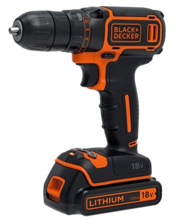 Black   Decker Bdcdc18kb-qw Bor Nøglefri Sort  Orange