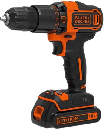 Black   Decker Bdchd18k-qw Bor 1400 Rpm Nøglefri Sort  Orange