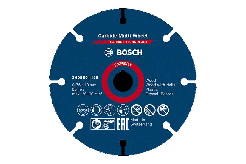 Bosch Expert Carbide Multi Wheel Kæreskive For Plastik Træ Med Søm Hardwood Gipsvægtavler