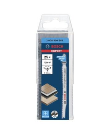 Bosch Expert Hardwood  -side Clean T308 Bf Stiksavsklinge For Hardwood  Slibende Træmaterialer  Lamineret Plastikpanel  Multiplex-paneler 25 Stykker